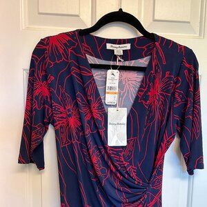 Tommy Bahama NWT Vista Blooms Faux Wrap Dress, Size S